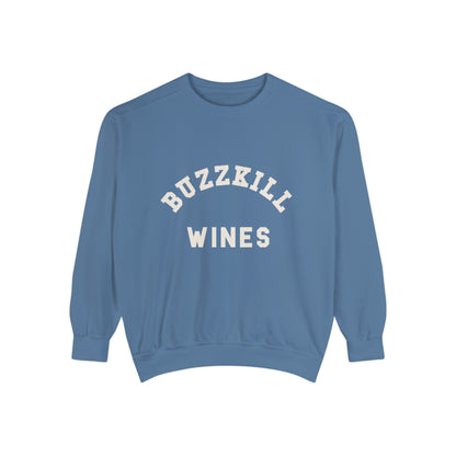 Buzzkill Wines Crewneck in Blue Jean